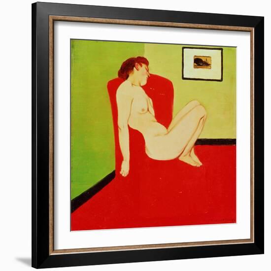 Seated Female Nude, 1897-Félix Vallotton-Framed Giclee Print