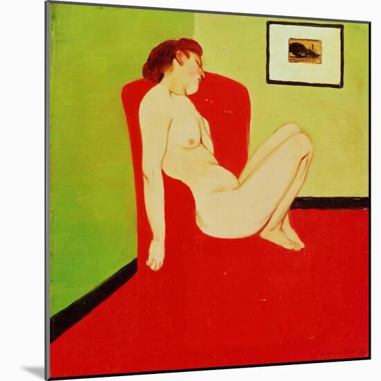 Seated Female Nude, 1897-Félix Vallotton-Mounted Giclee Print