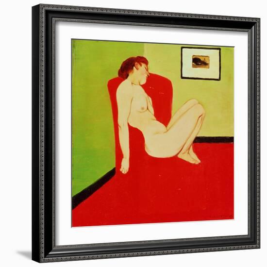 Seated Female Nude, 1897-Félix Vallotton-Framed Giclee Print