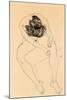 Seated Female Nude, 1912-Egon Schiele-Mounted Giclee Print