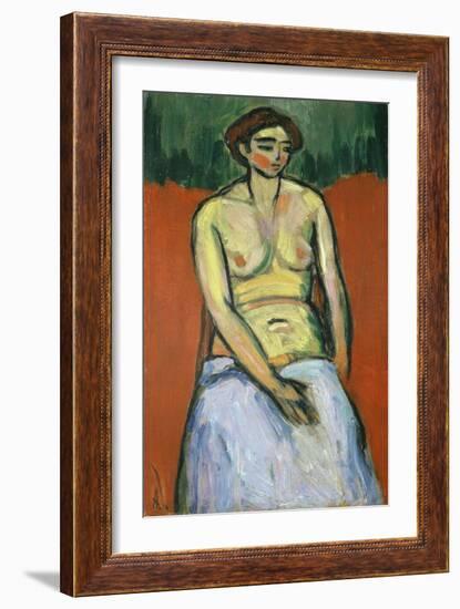 Seated Female Nude, C.1910-Alexej Von Jawlensky-Framed Giclee Print