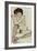 Seated Female Nude, Elbows Resting on Right Knee, 1914-Egon Schiele-Framed Giclee Print