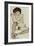 Seated Female Nude, Elbows Resting on Right Knee, 1914-Egon Schiele-Framed Giclee Print