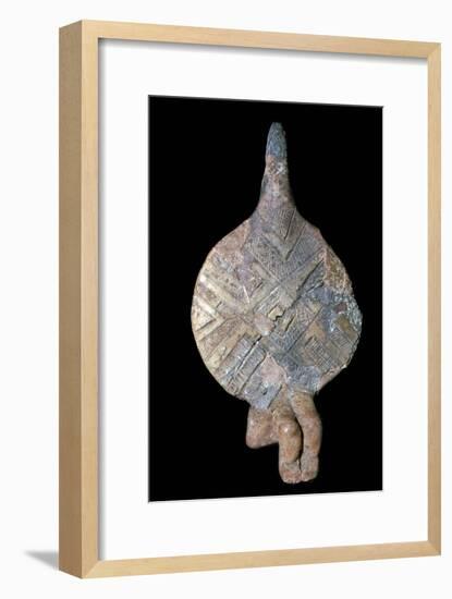 Seated fiddle-idol, 21st century BC. Artist: Unknown-Unknown-Framed Giclee Print