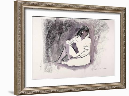 Seated Figure, 1999-John Cooke-Framed Giclee Print