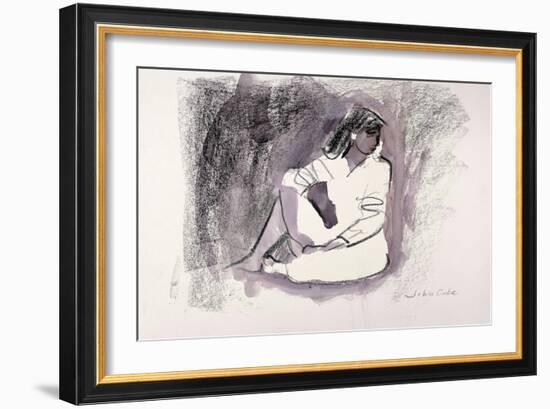 Seated Figure, 1999-John Cooke-Framed Giclee Print