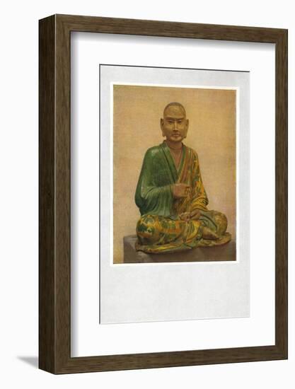 'Seated Figure of a Lohan - T'Ang Dynasty', c7th to 10th century AD, (1936)-Unknown-Framed Photographic Print