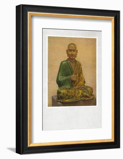 'Seated Figure of a Lohan - T'Ang Dynasty', c7th to 10th century AD, (1936)-Unknown-Framed Photographic Print