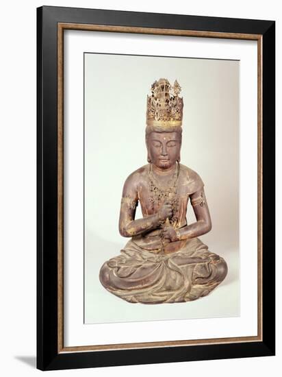 Seated Figure of Dainichi Nyorai-Japanese School-Framed Giclee Print