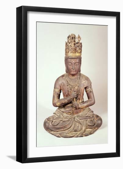 Seated Figure of Dainichi Nyorai-Japanese School-Framed Giclee Print