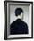 Seated Figure, Seen from Behind (Anna Hammershoi) 1884-Vilhelm Hammershoi-Framed Giclee Print