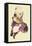 Seated Girl with Striped Stockings-Egon Schiele-Framed Premier Image Canvas