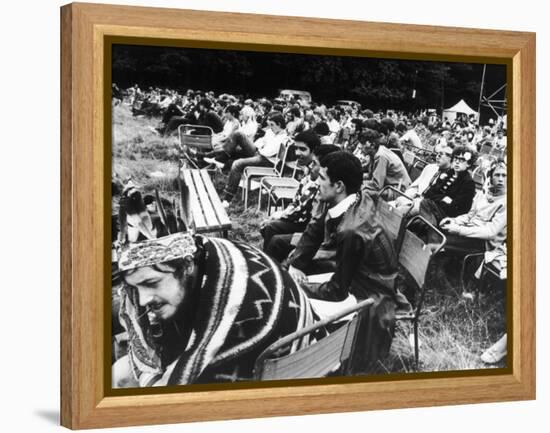 Seated Hippies 1967-null-Framed Premier Image Canvas