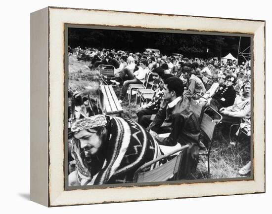 Seated Hippies 1967-null-Framed Premier Image Canvas