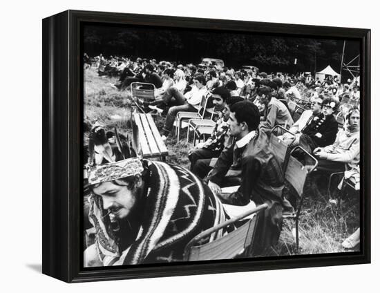 Seated Hippies 1967-null-Framed Premier Image Canvas