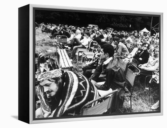 Seated Hippies 1967-null-Framed Premier Image Canvas