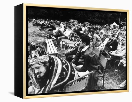 Seated Hippies 1967-null-Framed Premier Image Canvas