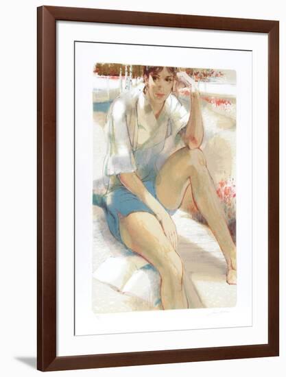 Seated in Garden-Jim Jonson-Framed Limited Edition