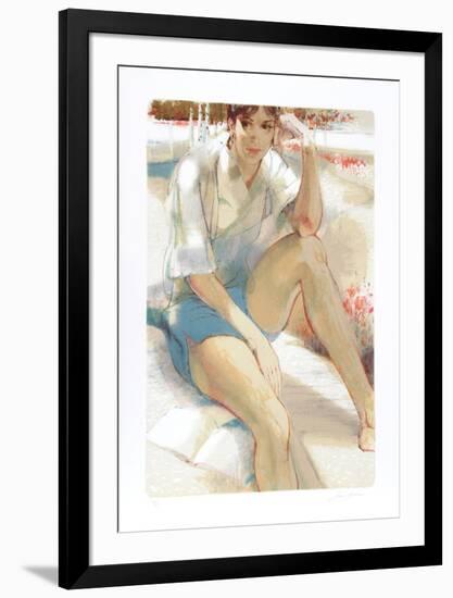 Seated in Garden-Jim Jonson-Framed Limited Edition