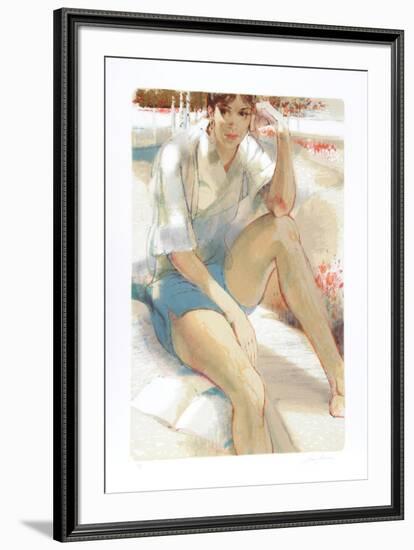 Seated in Garden-Jim Jonson-Framed Limited Edition