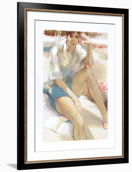 Seated in Garden-Jim Jonson-Framed Limited Edition