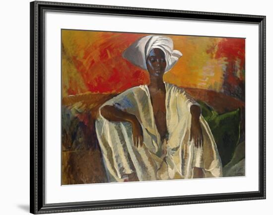 Seated in White-Boscoe Holder-Framed Premium Giclee Print