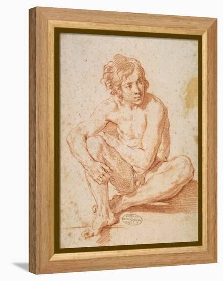 Seated Male Nude-Pesarese Cantarini-Framed Stretched Canvas