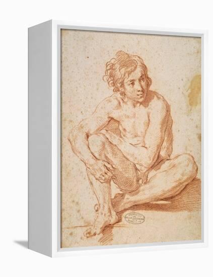 Seated Male Nude-Pesarese Cantarini-Framed Stretched Canvas
