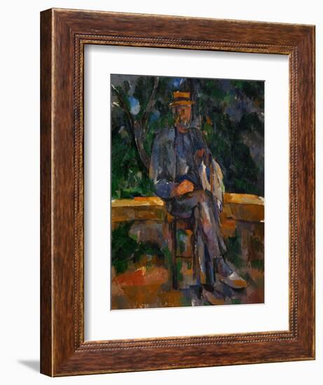 Seated Man, 1905-1906-Paul Cézanne-Framed Giclee Print