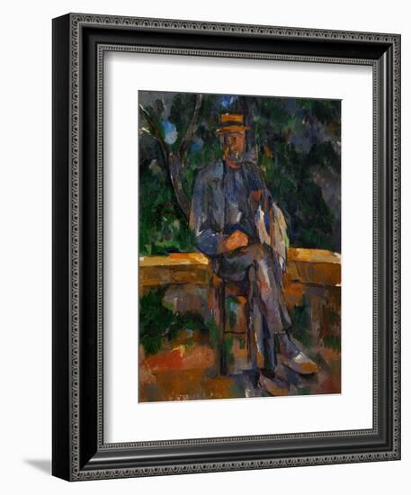 Seated Man, 1905-1906-Paul Cézanne-Framed Giclee Print