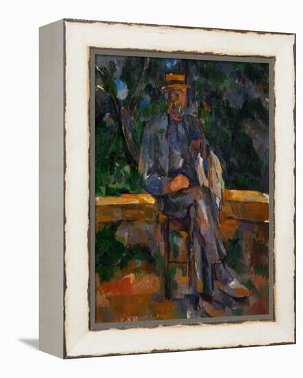 Seated Man, 1905-1906-Paul Cézanne-Framed Premier Image Canvas