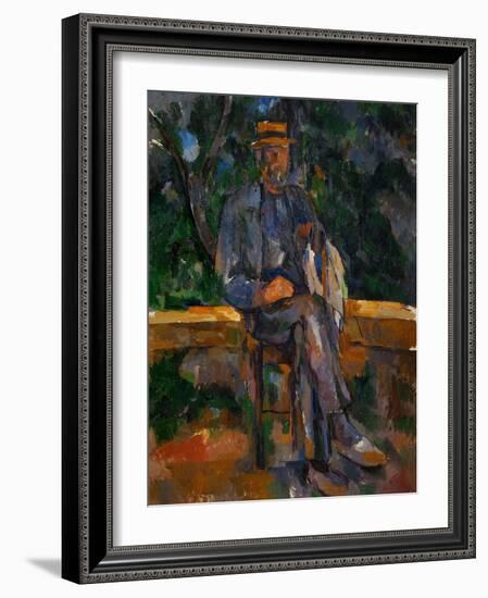 Seated Man, 1905-1906-Paul Cézanne-Framed Giclee Print