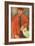 Seated Man Leaning on a Table-Amedeo Modigliani-Framed Giclee Print