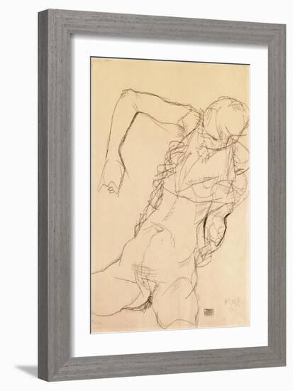 Seated Nude, 1914-Egon Schiele-Framed Giclee Print