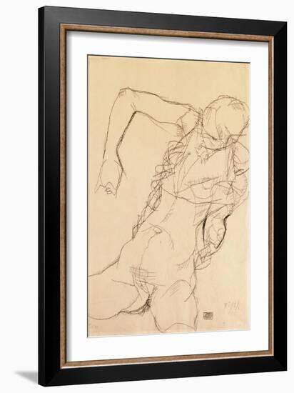 Seated Nude, 1914-Egon Schiele-Framed Giclee Print