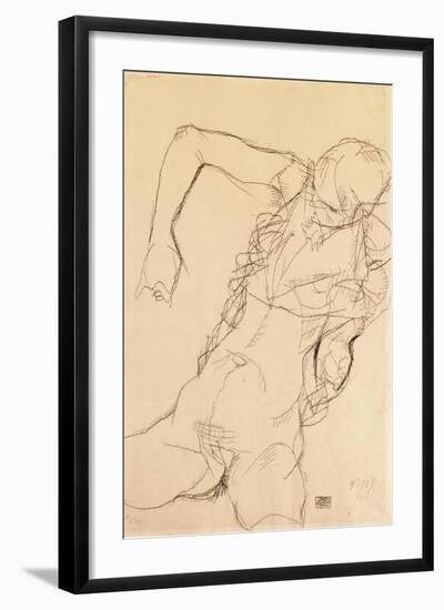 Seated Nude, 1914-Egon Schiele-Framed Giclee Print