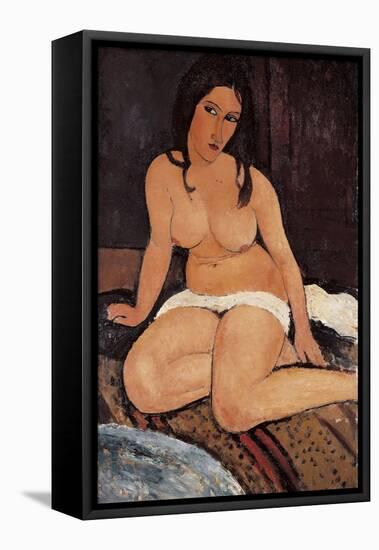 Seated Nude, 1917-Amedeo Modigliani-Framed Premier Image Canvas