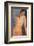 Seated Nude, ca. 1917-Amedeo Modigliani-Framed Art Print