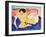 Seated Nude on Divan-Ernst Ludwig Kirchner-Framed Giclee Print