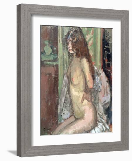 Seated Nude, Paris, 1906-Walter Richard Sickert-Framed Giclee Print