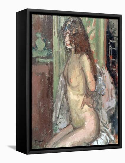 Seated Nude, Paris, 1906-Walter Richard Sickert-Framed Premier Image Canvas
