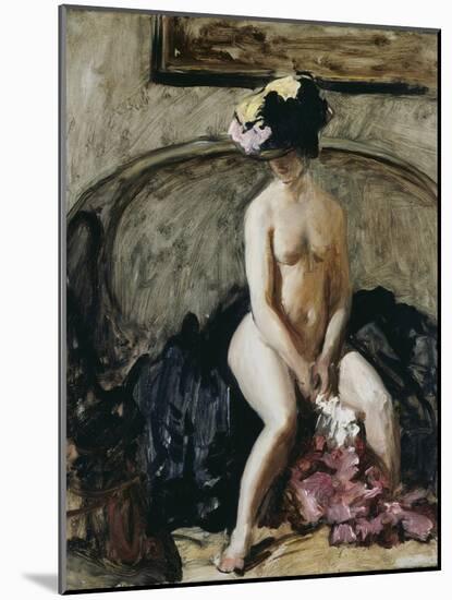 Seated Nude: The Black Hat-Philip Wilson Steer-Mounted Giclee Print