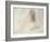 Seated Nude with Dishevelled Hair (W/C on Paper)-Auguste Rodin-Framed Giclee Print