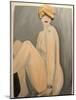 Seated Nude with Pink Hat 2004-Susan Adams-Mounted Giclee Print