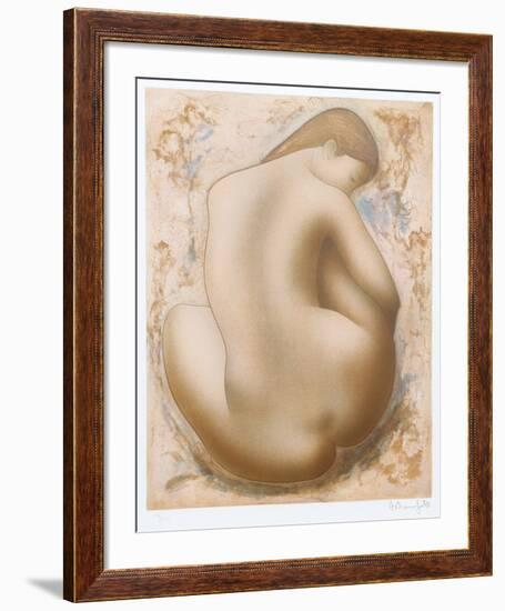 Seated Nude-Alain Bonnefoit-Framed Collectable Print