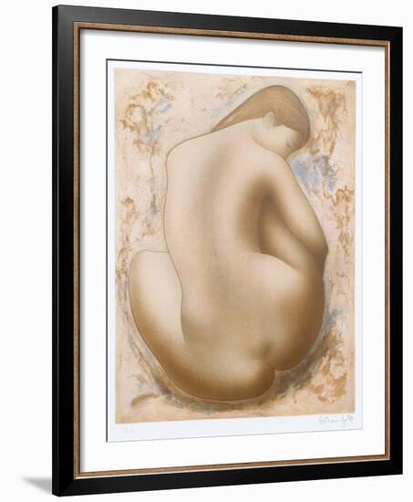 Seated Nude-Alain Bonnefoit-Framed Collectable Print