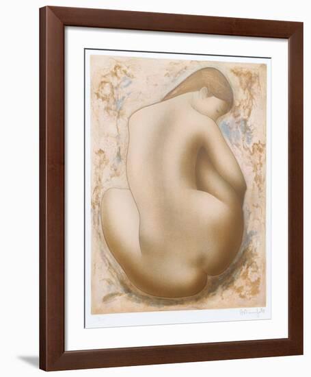 Seated Nude-Alain Bonnefoit-Framed Collectable Print