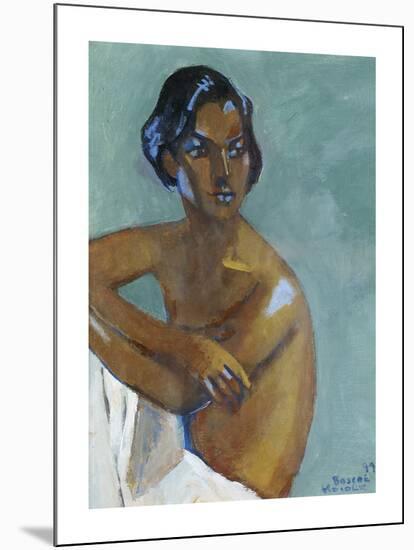 Seated Nude-Boscoe Holder-Mounted Premium Giclee Print