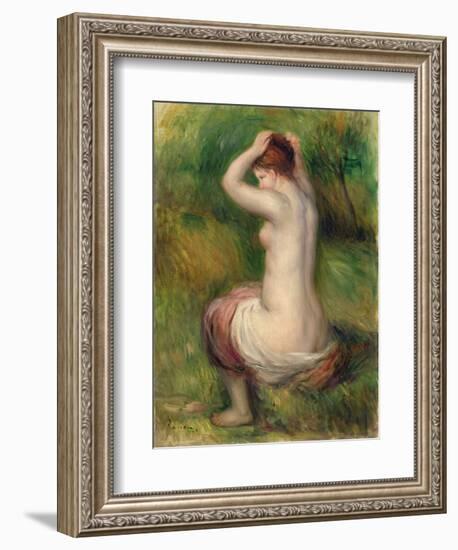 Seated Nude-Pierre-Auguste Renoir-Framed Giclee Print