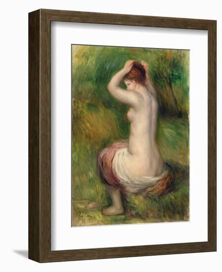 Seated Nude-Pierre-Auguste Renoir-Framed Giclee Print